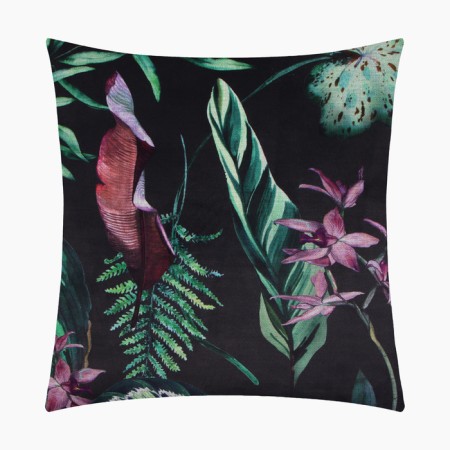 Pillowess Decorative Ethel Tropical Leaves 45x45cm, Polyester, Velur