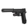 Strikeball gun "Galaxy" Colt 11PD, with a silencer, with a laser sight, feces. 6 mm