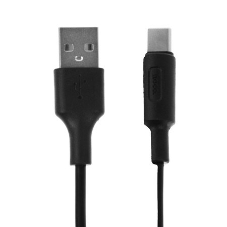 Hoco X25, Type -C cable - USB, 3 A, 1 m, PVC braid, black-1