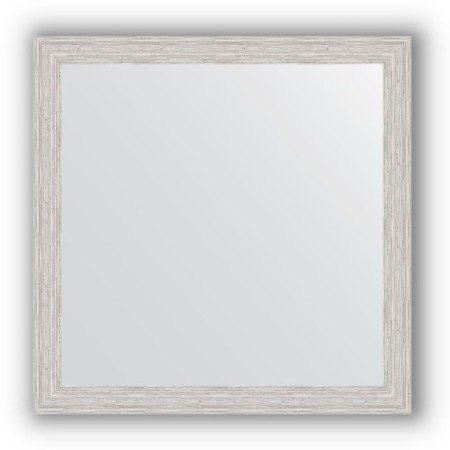 Mirror in the baguette frame - silver rain 46 mm, 61 x 61 cm, evoForm