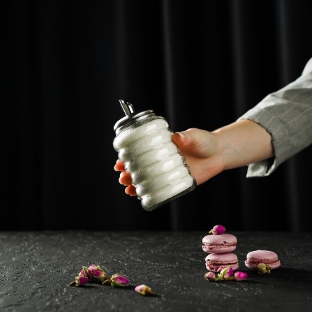 Glass sugar tower with a dispenser of the Dilan "Waves", 280 ml, 7 × 13.5 cm-5