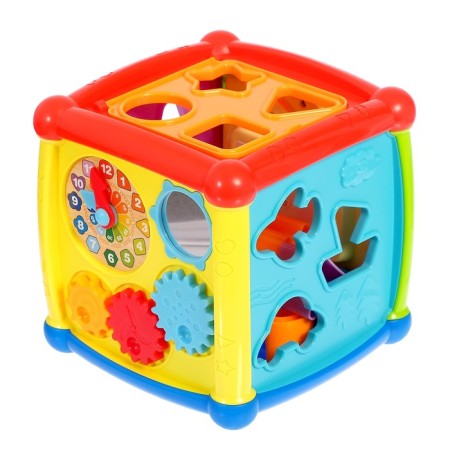 Developing toy "smart cube", light and sound effects-2