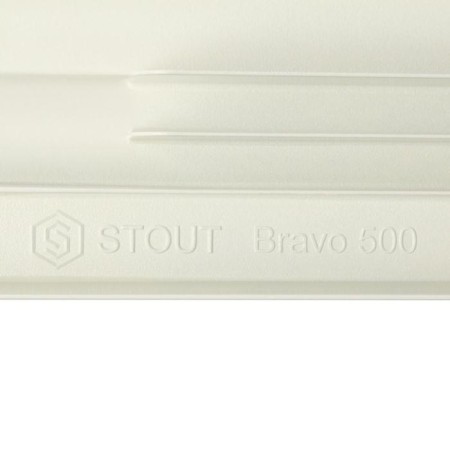 Aluminum radiator Stout Bravo, 500 x 80 mm, 8 sections, side connection-4