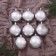 Set of balls plastic D-8 cm, 8 pcs "Ella" silver