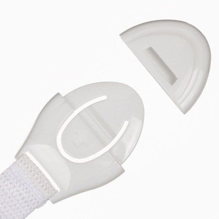 A set of locks for doors and boxes, fabric, 20.5 cm, 6 pcs., White color, crumb I-5
