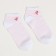 Women's socks shortened "flamingo", white/pink color, size 23-25