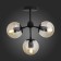 Ceiling Ceiling ST LUCE. SL549.402.03. Stampo. 3x60 watts, E27, 45x45x38 cm, black color