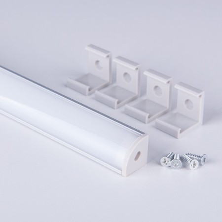 Aluminum corner profile for Elektrostandard LED tapes, LL-2 -LP008 2000x16x16 mm-1