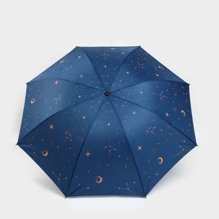 Women's Mechanical “Cosmos” umbrella, 8 spokes, d = 95, dark blue color-1