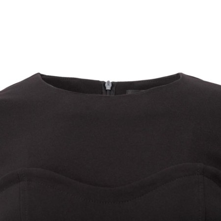 Women's dress Midy Mist, size 50, black color-5