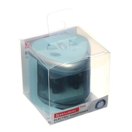 Electric grinder 2 holes Brauberg Dual, power from 4 AA batteries, blue 270578-4