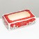 Folding box with a window for marshmallows "House of Santa Claus", 25 x 15 x 7 cm