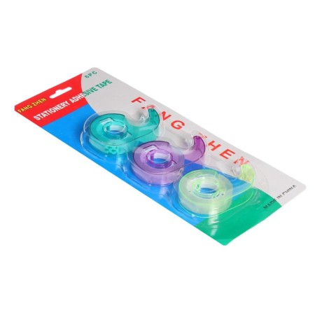 Dispenser with adhesive tape, price for 3 pieces, blister, mix-1