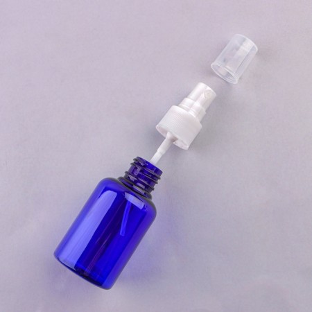 A bottle for storage, with a spray, 50 ml, blue/white color-5