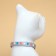 Fly collar "tender tenderness", with a bell and suspension, 30 x 1 cm, polyester, gray