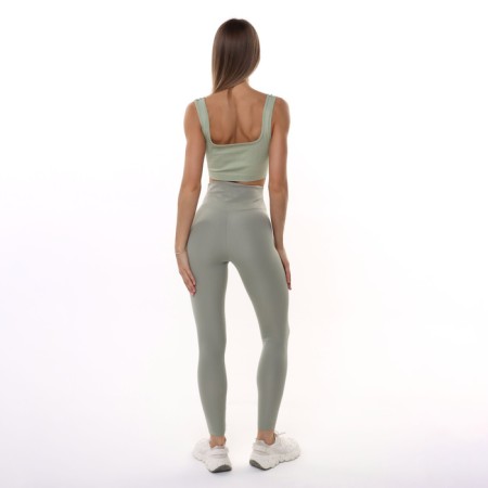 Female leggings, olive color, size 44-3