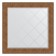 Mirror with engraving in the baguette frame, copper chain mail 88 mm, 87x87 cm