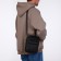 Male bag on lightning, long belt, black color