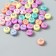 Beads for creativity plastic "English letters silver" multifacet set 15 grams 0.6x1x1 cm