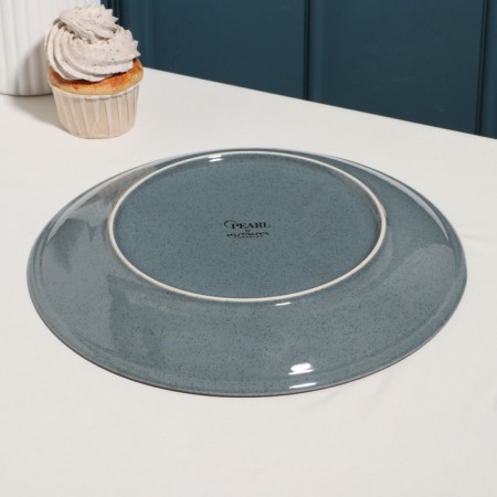 Plate "Pearl", d = 27 cm, blue, porcelain-2