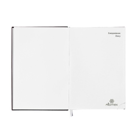 Diary Leduced A5 160 sheets attomex.visa, solid cover of artificial leather with foam rubber, liesse, block 70 g/m2, black-5