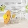 Glass mug with a wooden lid "Lemonchik", 350 ml