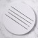 Cosmetological set, 4 items, in a plastic case, 11.5 cm, silver color