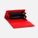 Women's wallet on magnets, red color