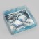 Cookie box, confectionery packaging, "miracles happen", 12 x 12 x 3 cm, new year