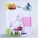 Candle for the cake "Happy Birthday!", 70 x 100 mm, Minnie and unicorn