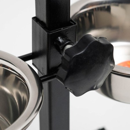 Adjustable stand 28 cm with 2 bowls of 400 ml-4