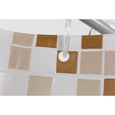 Mosaico bathroom curtains, 180 x 200 cm, beige color-3