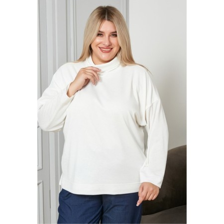 Women's turtleneck, size 56, milk color