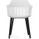 Crocs plastic stool/tissue mint, black/white 55x58x77 cm