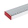 Aluminum scrap level, 2 eye, ruler, 1000 mm