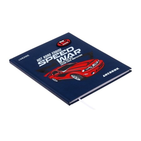 Universal diary for grade 1-11 Super Car, solid cover, artificial leather, silkography, lies, 80 g/m2-1