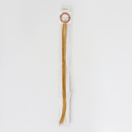 Hair threads, 90 cm, 6 pcs, golden color-3