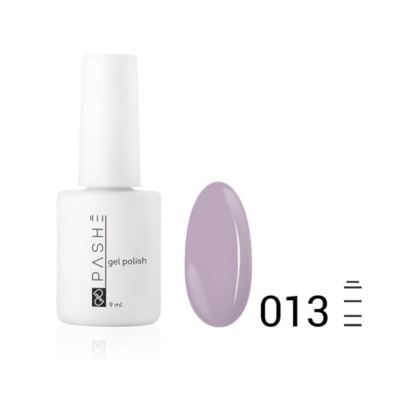 Color gel polish Pashe, No. 013 lilac smoke, 9 ml