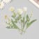 Plastic stickers "Flowers and quotes. White" set 12 pcs 8.5x21.5x0.2 cm