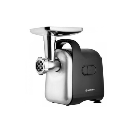 Brayer BR1602, 2000 W meat grinder, 2 kg/min, reverse, 6 nozzles, gray-black