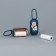 Container with packets for cleaning dogs "Laying", blue color
