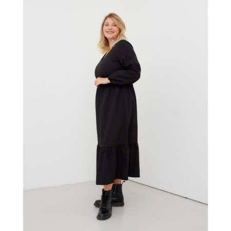 Women's dress Midy Mist Plus-Size, R.50, Black-1