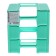 Vertical papers, 3 departments, Erichkrause "Techno Pastel Bloom", Green