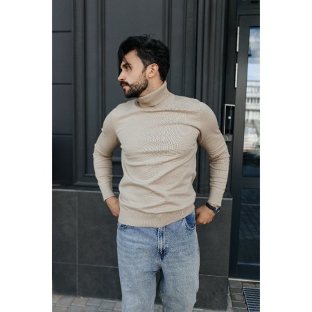 Jumper male ise, size 56, beige color-9