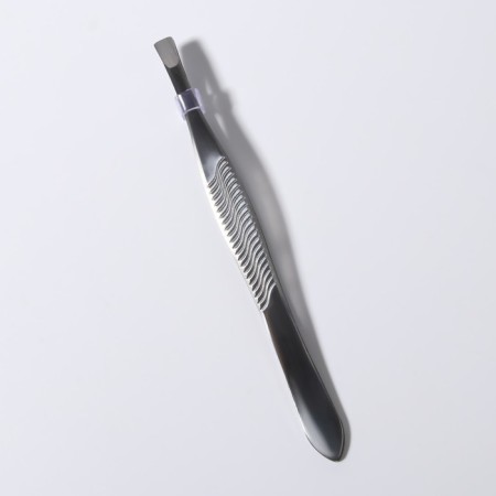Direct tweezers, narrow, 8.5 cm, silver color-5