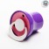 Latex-Latex classic “berry” nipple with a ring, in a protective cap, from 0 months., Mix color