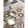 A set of napkins for setting the New Year's Wreath table, rectangular, rounded edges, size 30x46 cm, 4 pcs