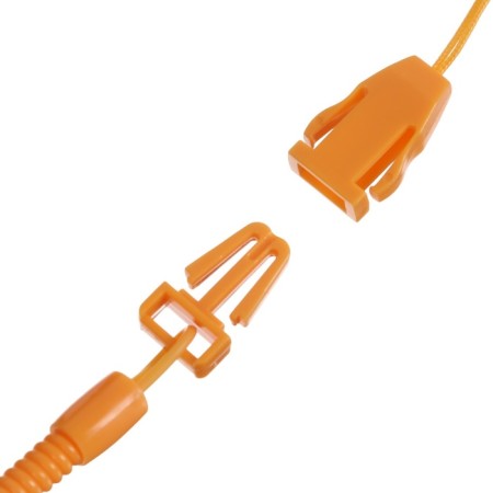 Nipple - orthodontic dummy, silicone, +6 months, with the holder Orange color-9