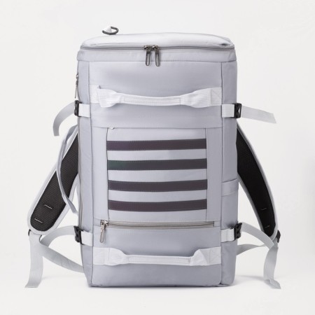 Tourist backpack with zipper, 25 l, color gray color