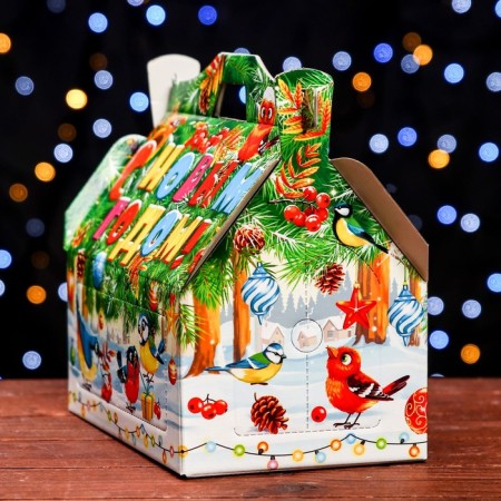 Gift box "Songs of winter", feeder, 26.4 x 14 x 18.5 cm-2